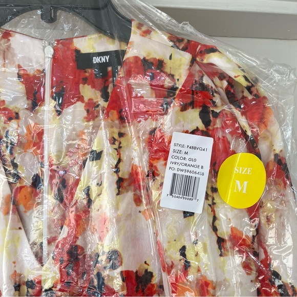 DKNY V Neck Maxi A Line Dress - Picture 4 of 16